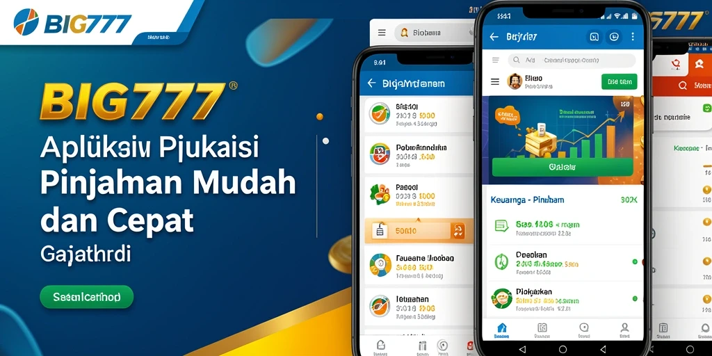 Tampilan antarmuka aplikasi Pinjaman BIG777 yang modern dan user-friendly.