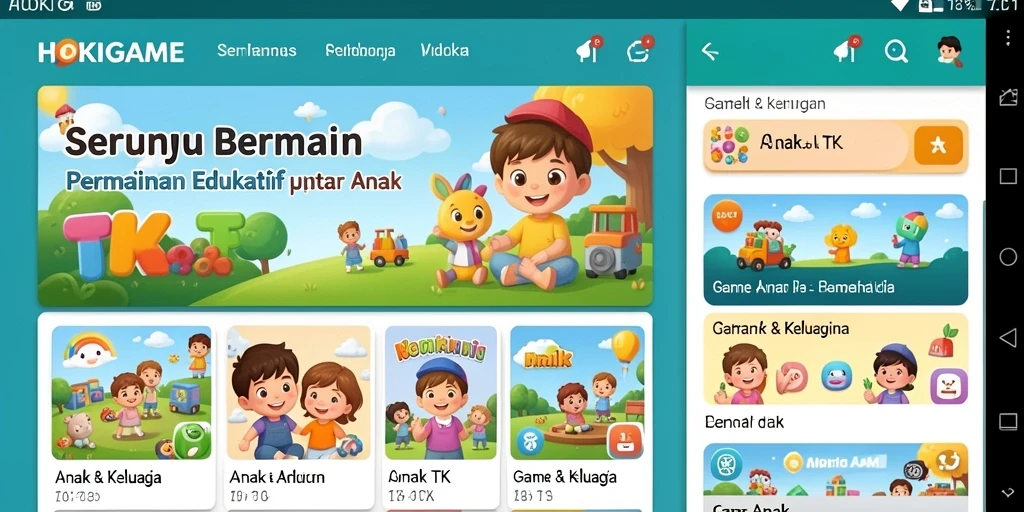 Antarmuka permainan HOKIGAME yang ceria dan interaktif.