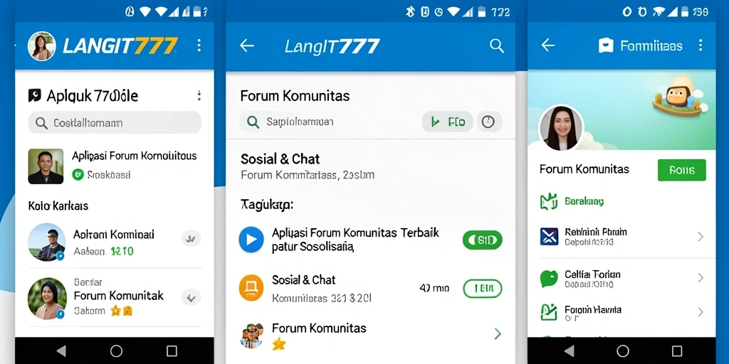 Tampilan antarmuka pengguna LANGIT777 yang modern dan intuitif.