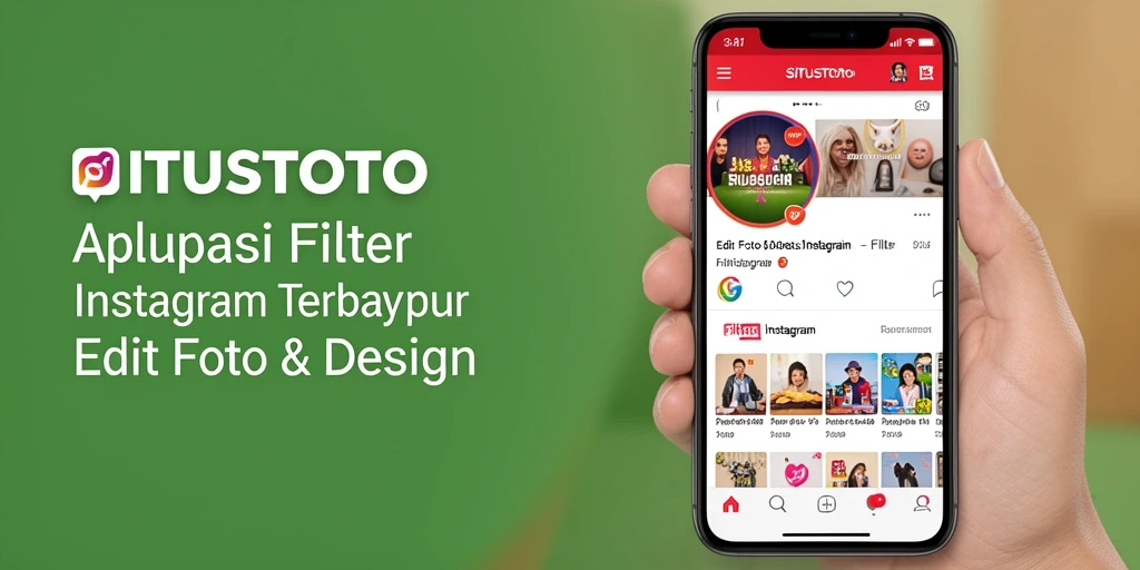 Screenshot antarmuka aplikasi SITUSTOTO menampilkan berbagai pilihan filter Instagram.